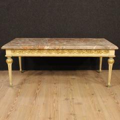 20th Century Italian Coffee Table with Marble Top