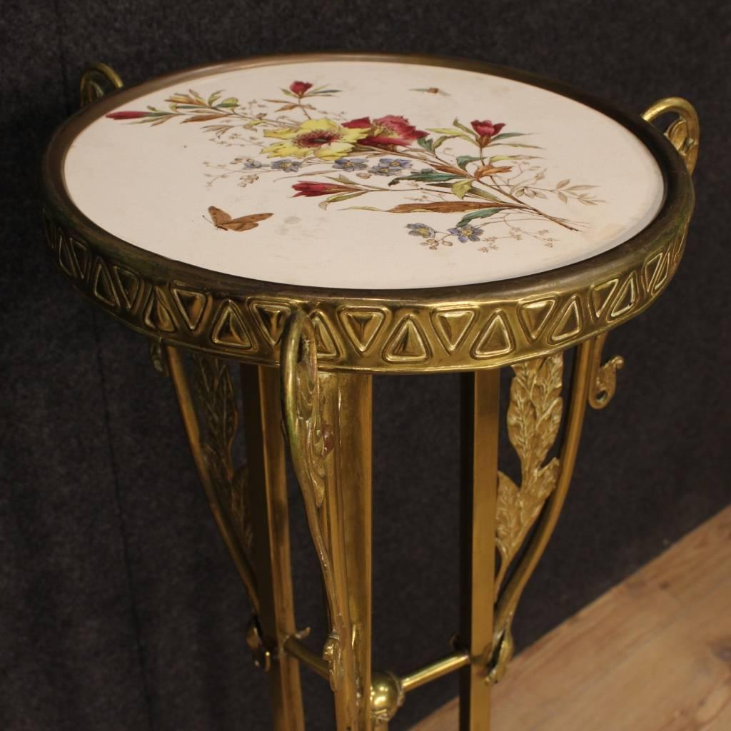 20th Century Spanish Tripod Table in Art Nouveau Style 3