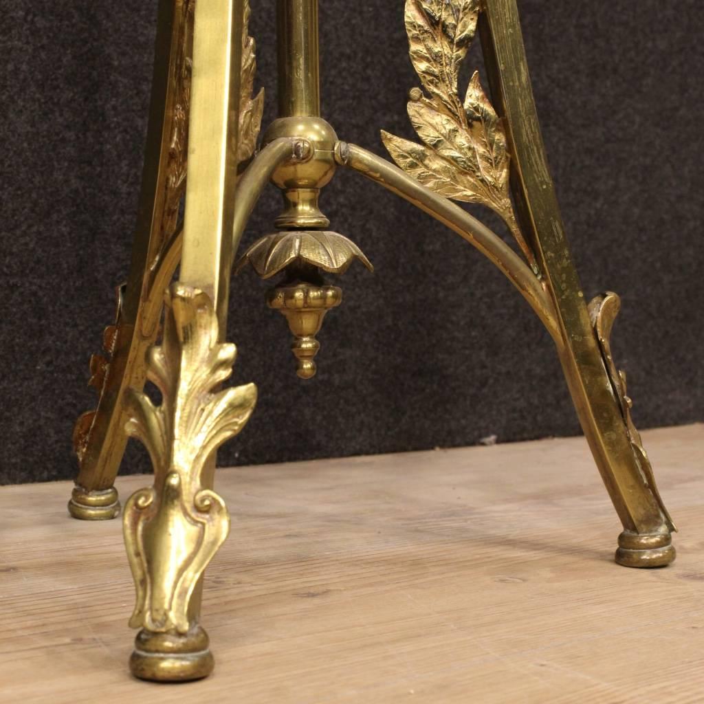 20th Century Spanish Tripod Table in Art Nouveau Style 4