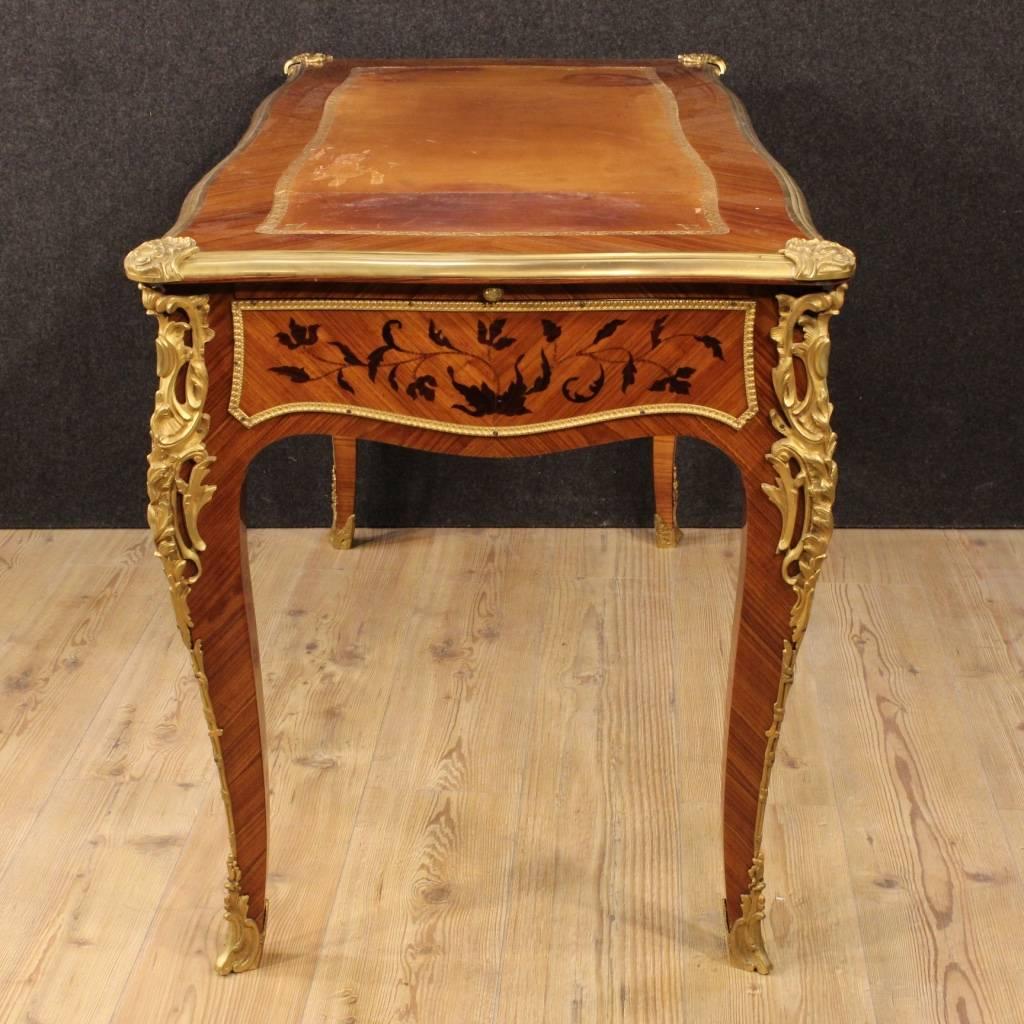 20th Century French Inlaid Writing Desk in Rosewood 2
