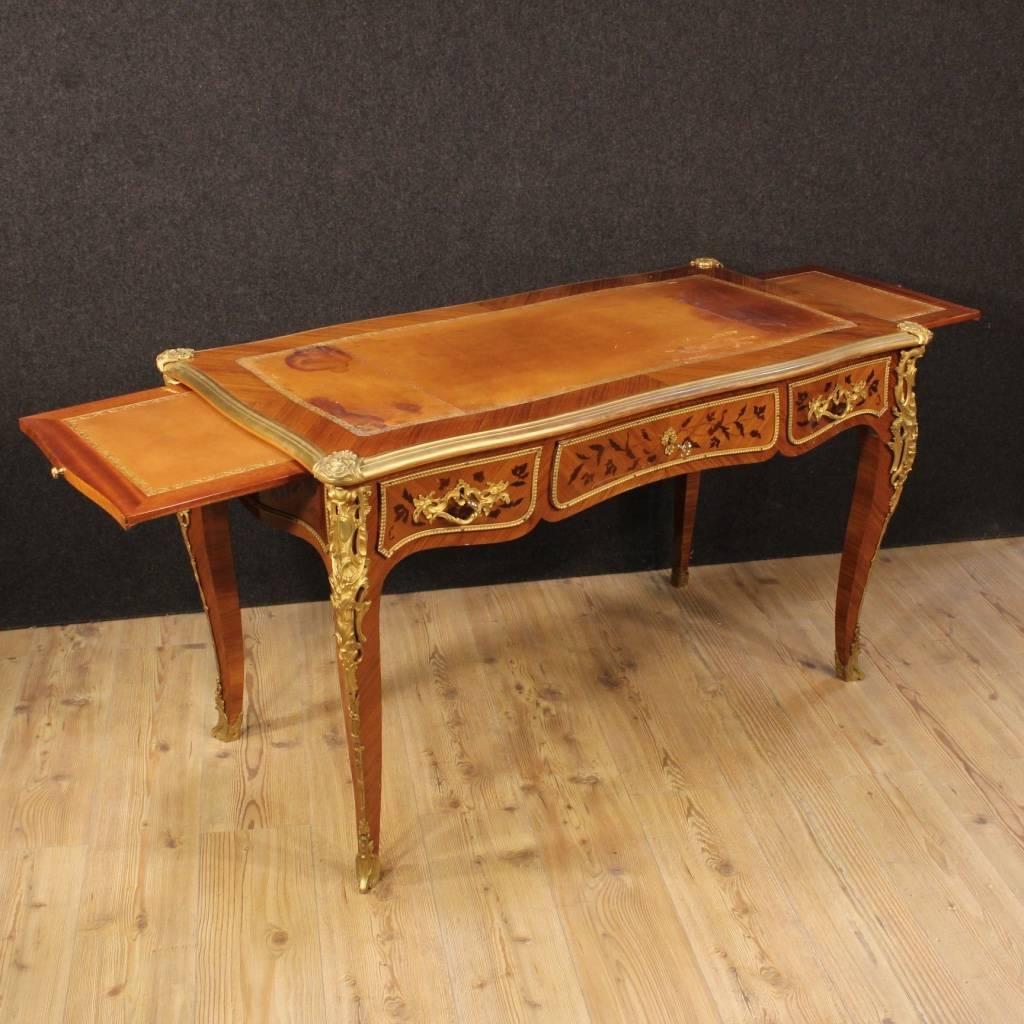 20th Century French Inlaid Writing Desk in Rosewood 3