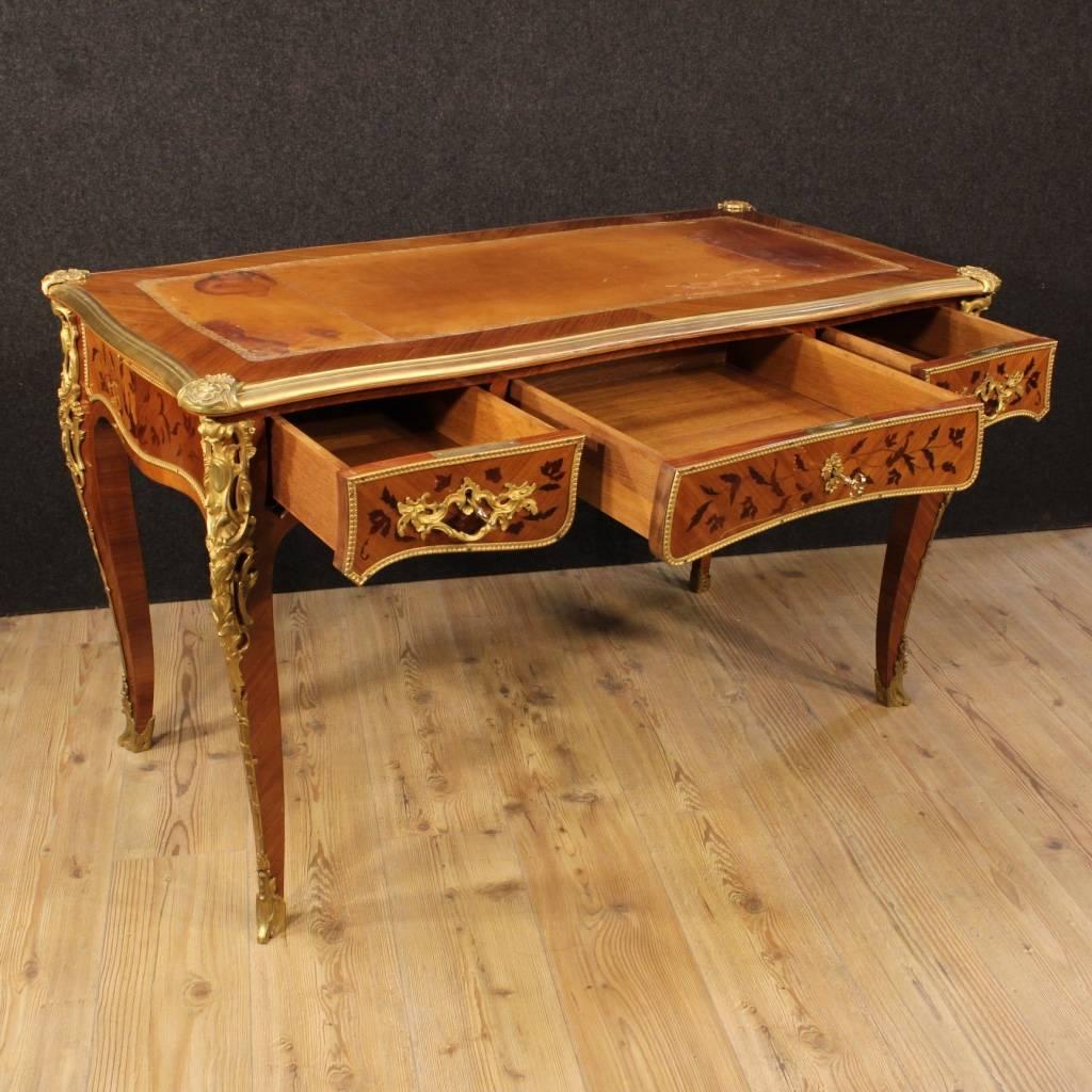 20th Century French Inlaid Writing Desk in Rosewood 5