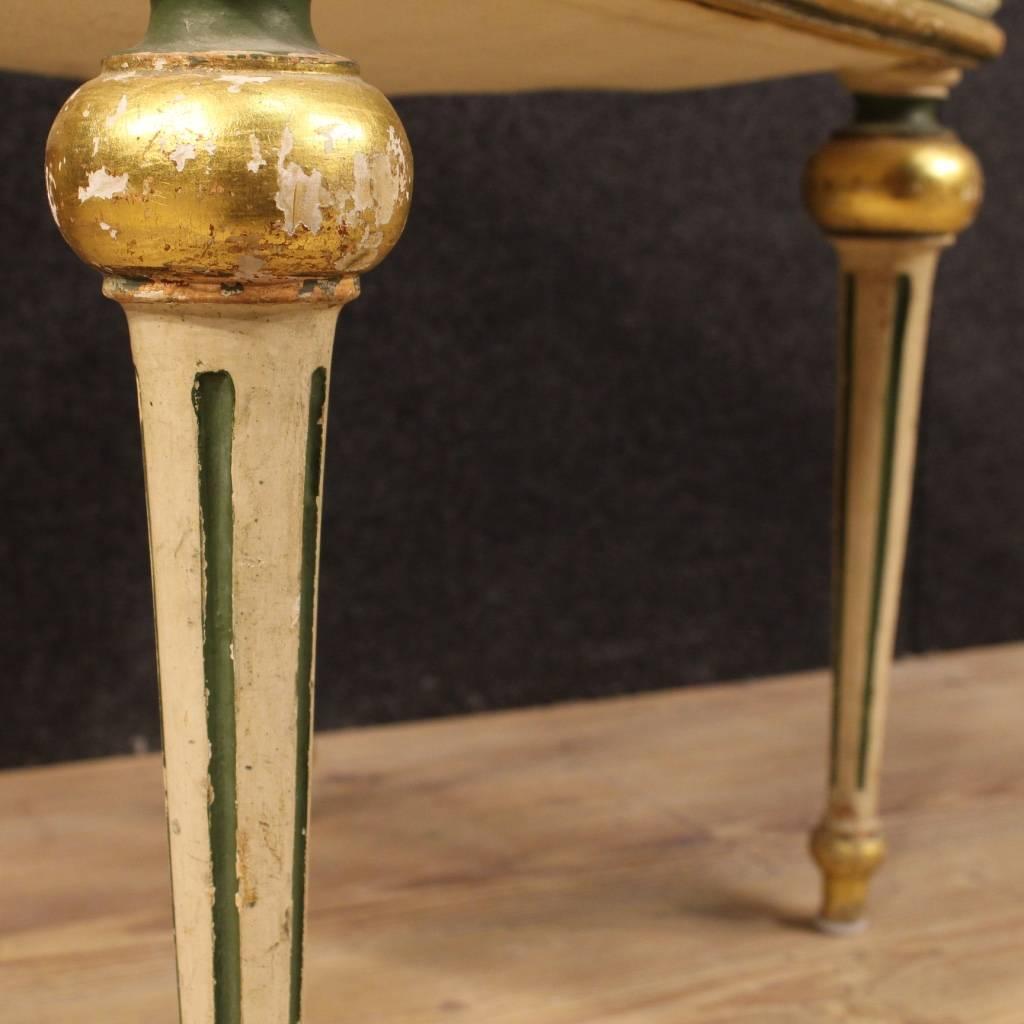 20th Century Pair of Italian Lacquered and Gold Footstools 5
