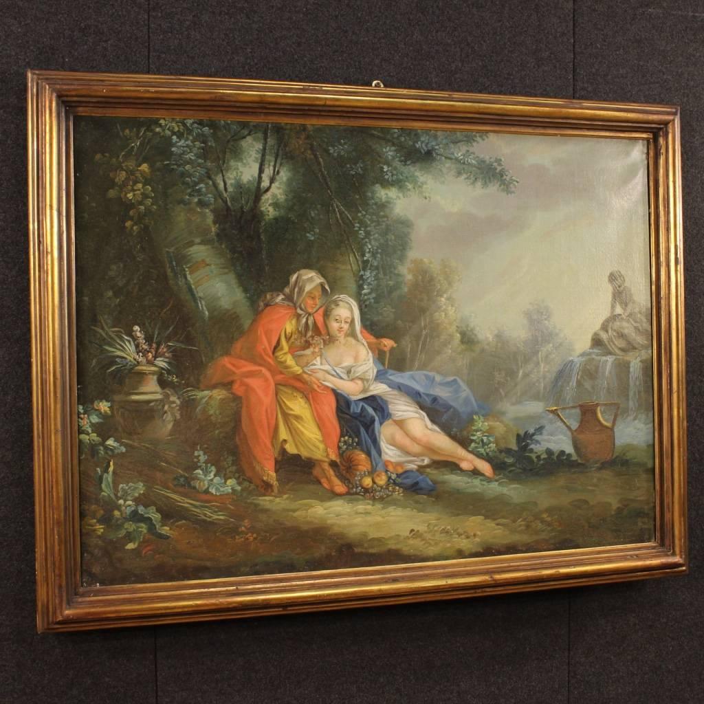 18th Century French Landscape Painting with Characters 3