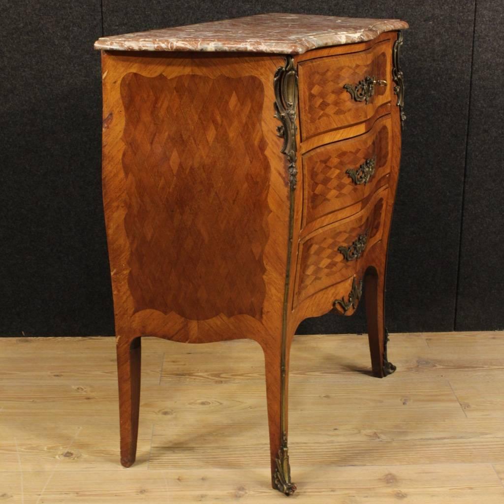 20th Century French Small Dresser with Marble Top 1