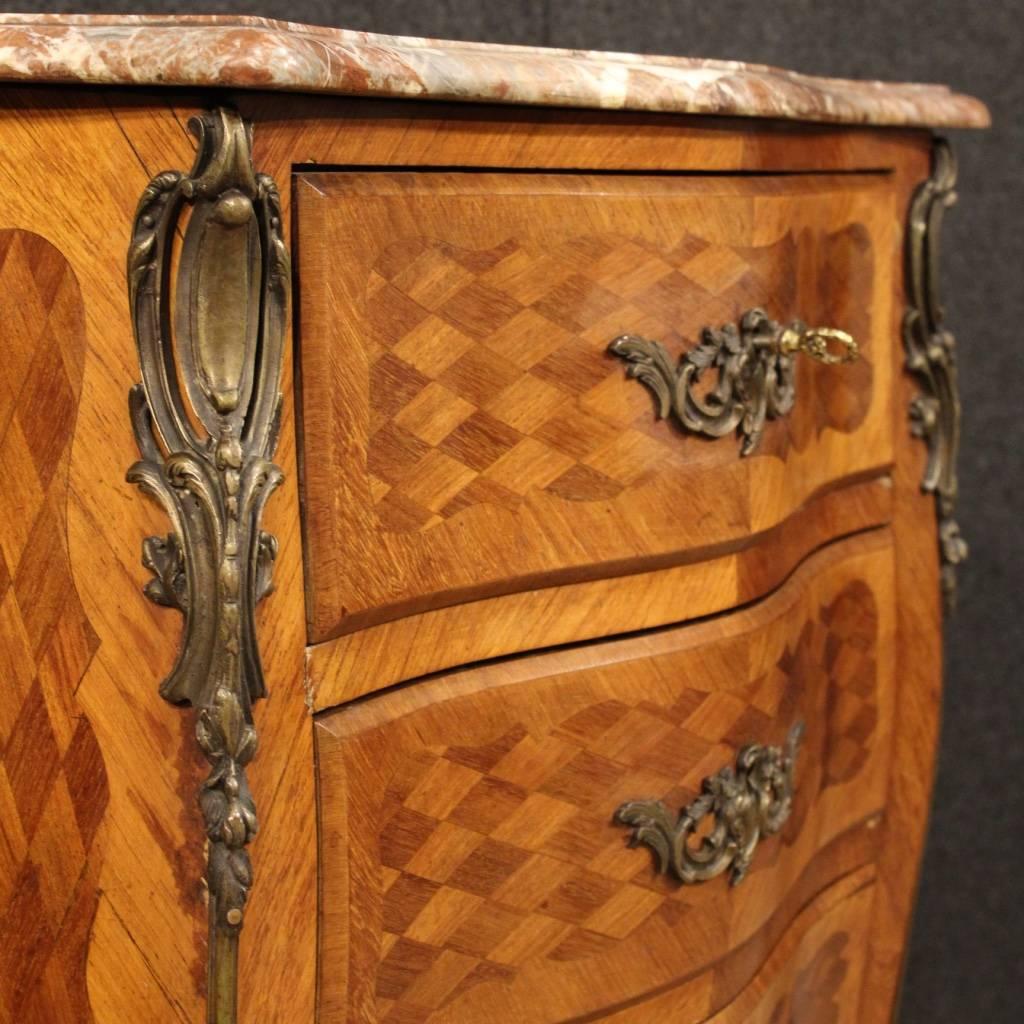 20th Century French Small Dresser with Marble Top 2