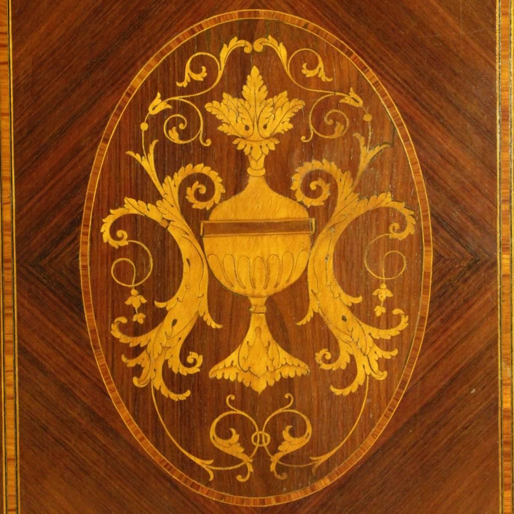 Inlay 20th Century Italian Inlaid Wardrobe in Louis XVI Style