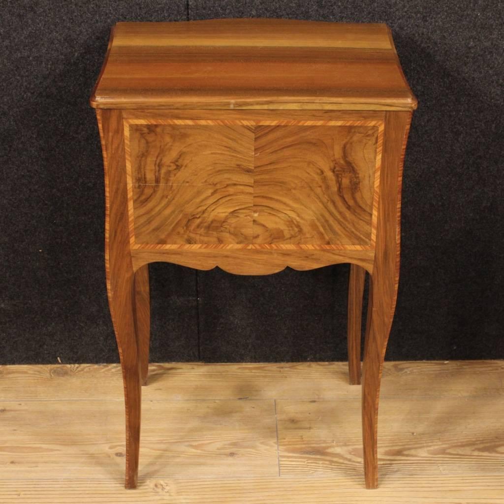 20th Century Pair of French Inlaid Bedside Table  2