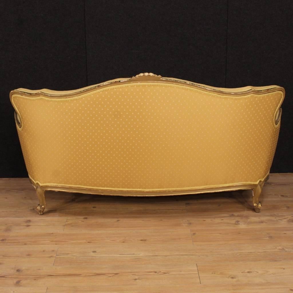 20th Century Venetian Lacquered and Gilt Sofa  1