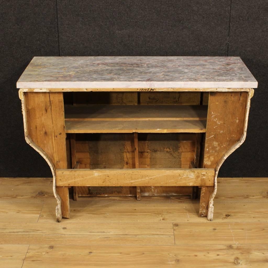 19th Century Spanish Gilt Console Table with Marble Top 7