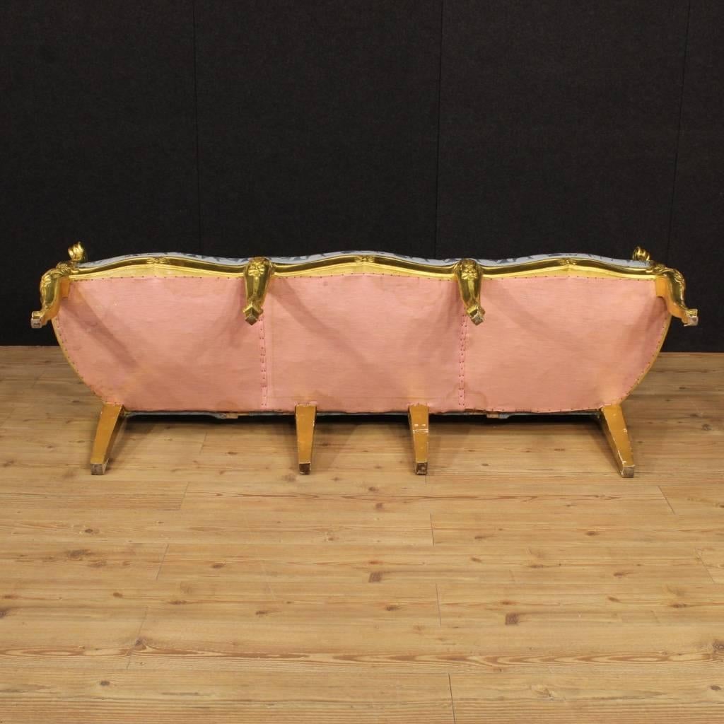 20th Century Italian Golden Sofa 2