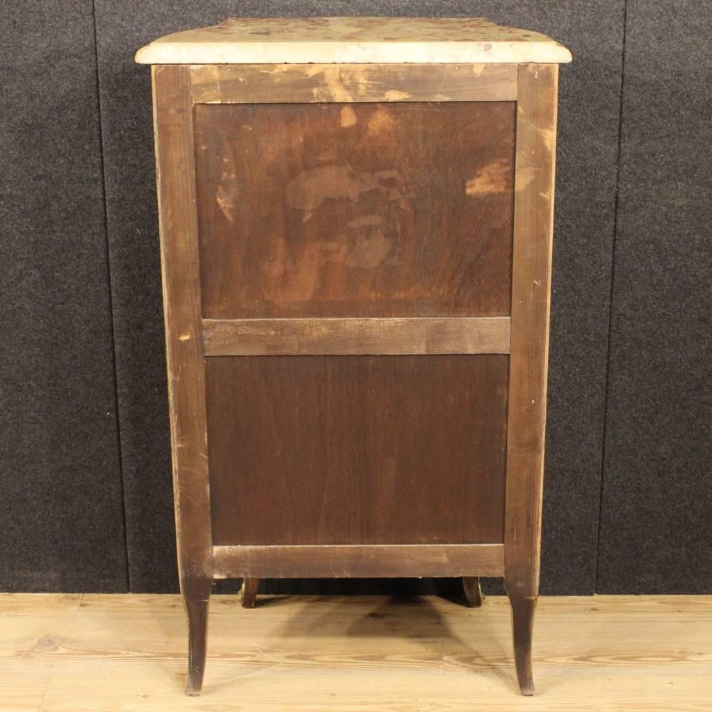 20th Century French Inlaid Chest of Drawers with Gilt Bronze 6