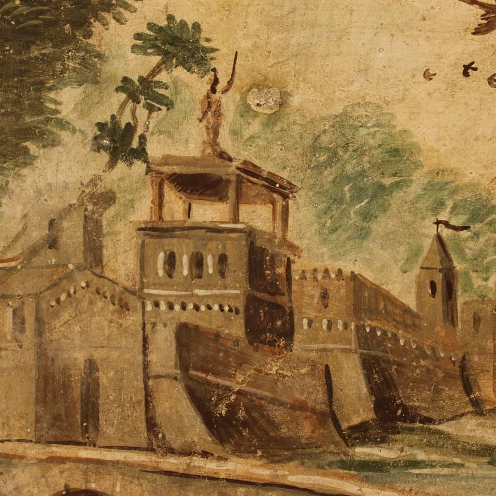 20th Century Italian Neoclassical Landscape Painting 1