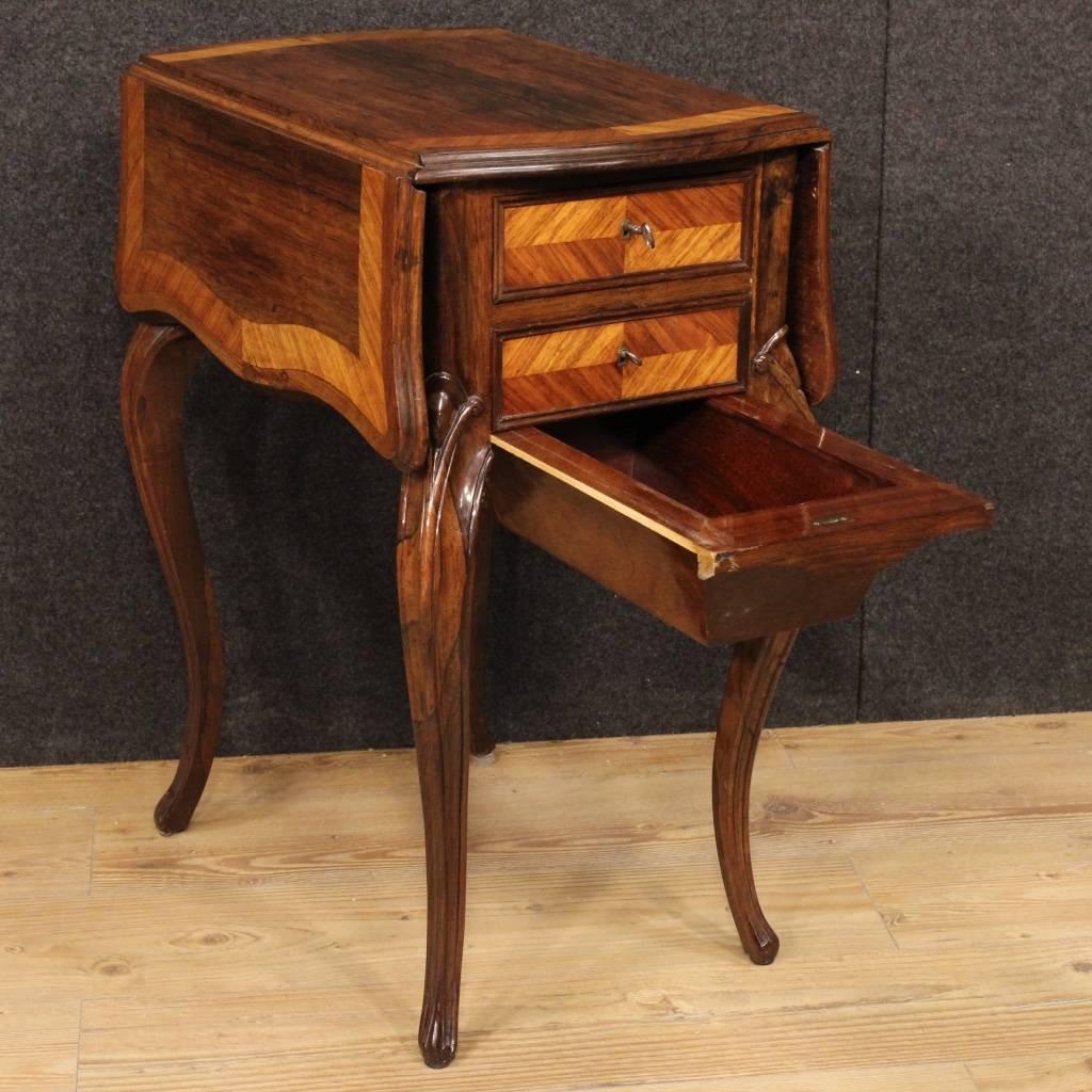 19th Century French Side Table in Rosewood 2