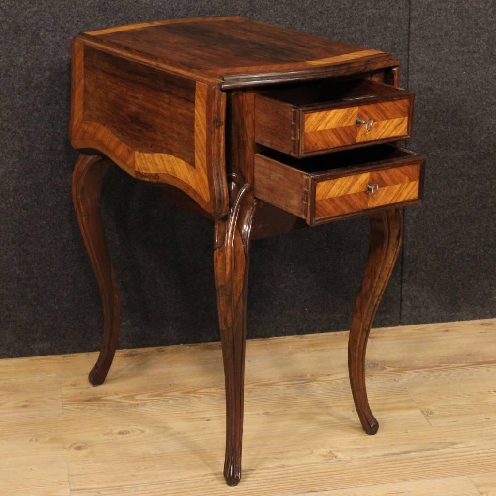 19th Century French Side Table in Rosewood 3