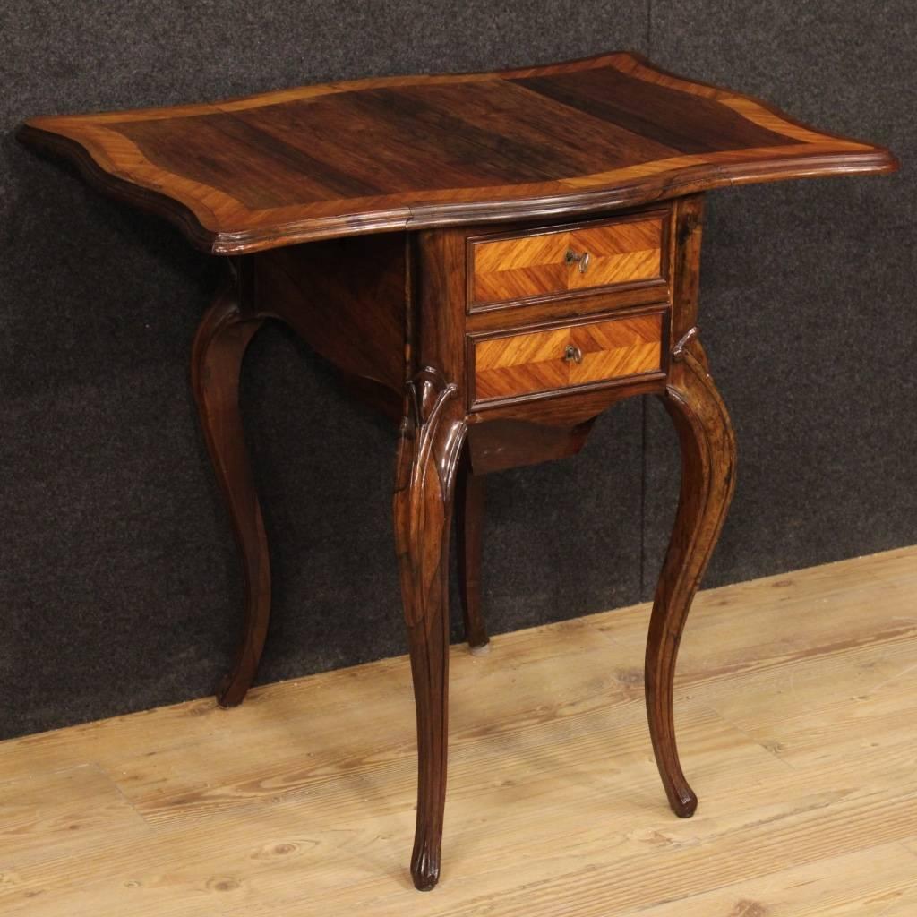 19th Century French Side Table in Rosewood 4