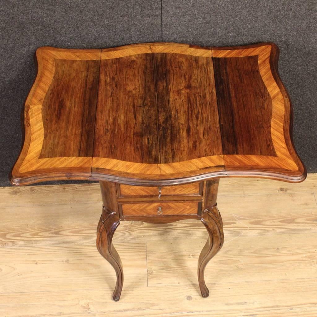 19th Century French Side Table in Rosewood 5