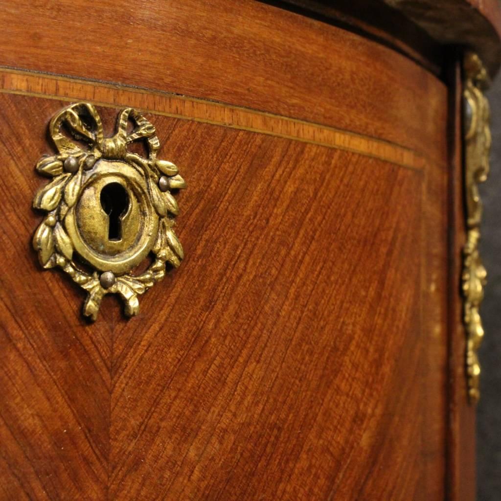 20th Century French Demilune Dresser in Louis XVI Style with Marble Top 3