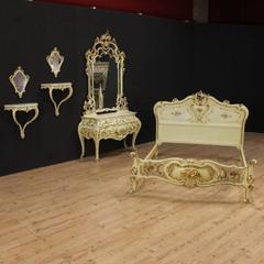 20th Century Venetian Lacquered Dresser with Marble Top