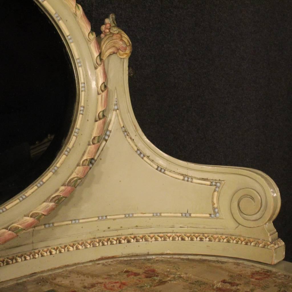 20th Century Italian Painted Dressing Table in Louis XVI Style In Fair Condition In Vicoforte, Piedmont
