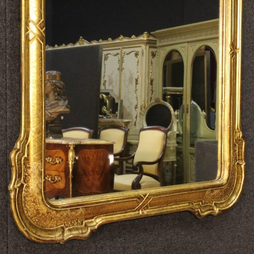 20th Century Italian Mirror in Giltwood In Excellent Condition In Vicoforte, Piedmont