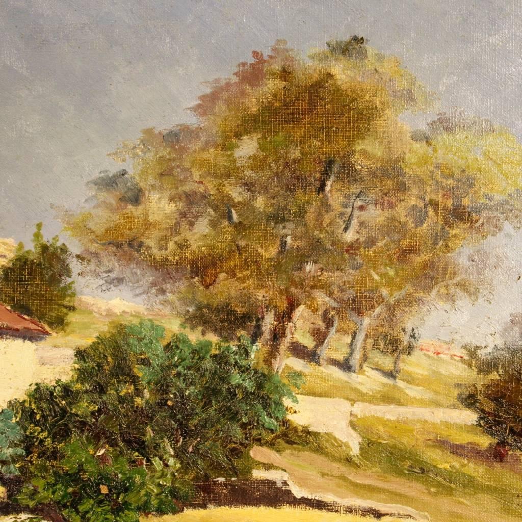 19th Century Landscape Painting Signed and Dated 1899 1