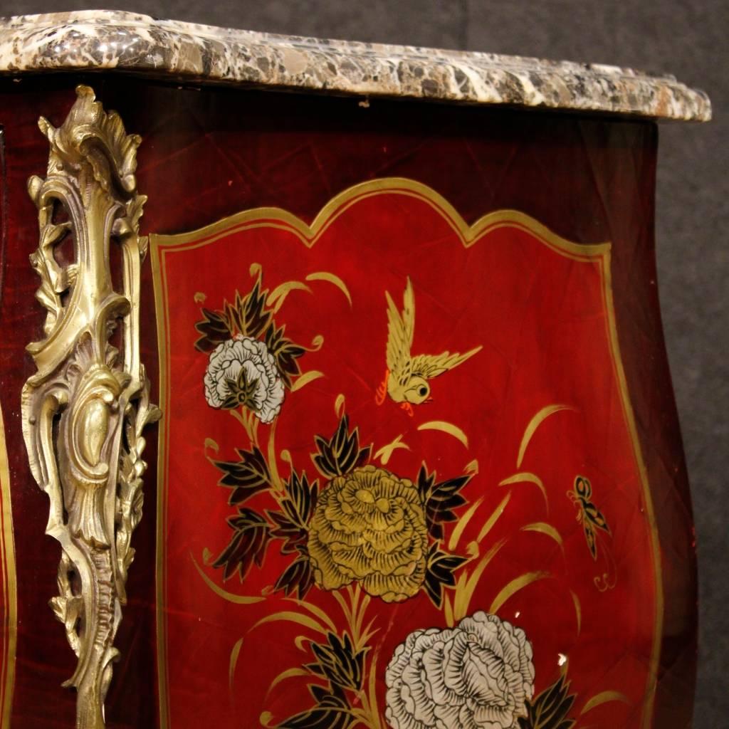 20th Century French Lacquered Chinoiserie Dresser in Louis XV Style 5