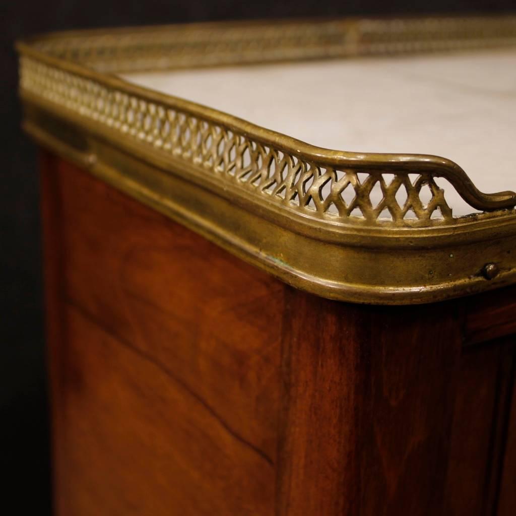 20th Century French Nightstand in Mahogany with Marble Top 4