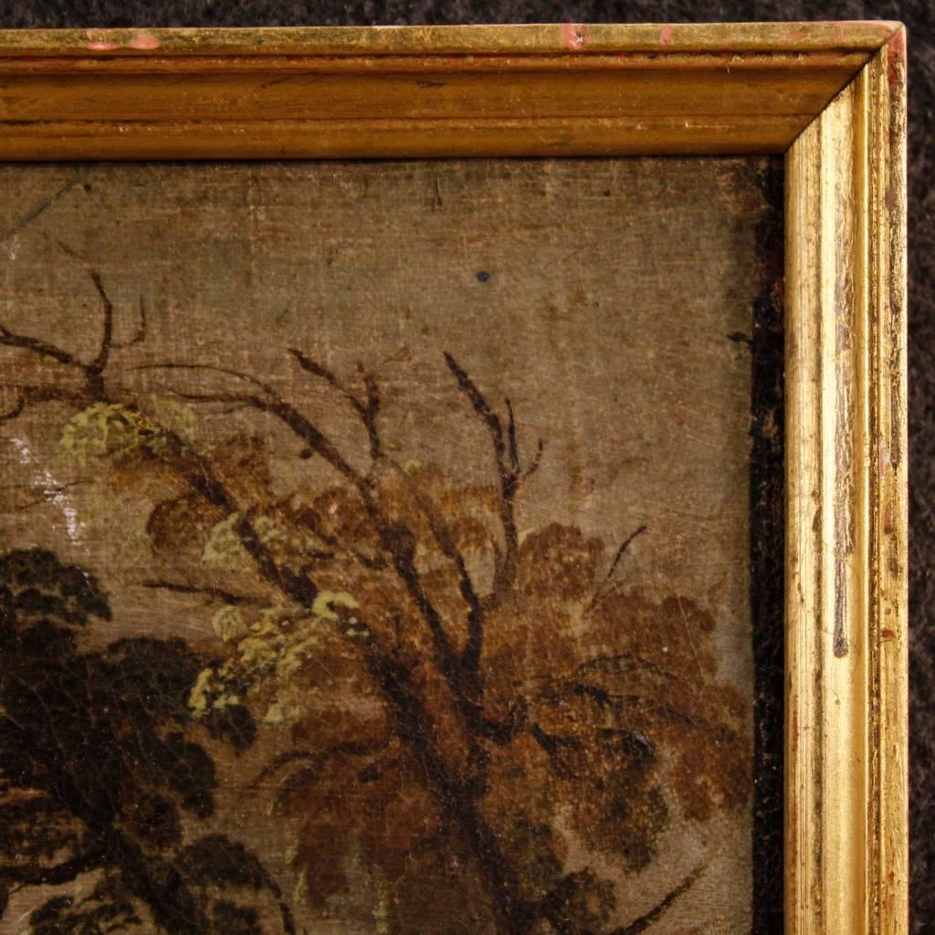 18th Century, French Painting Landscape with Figures 1