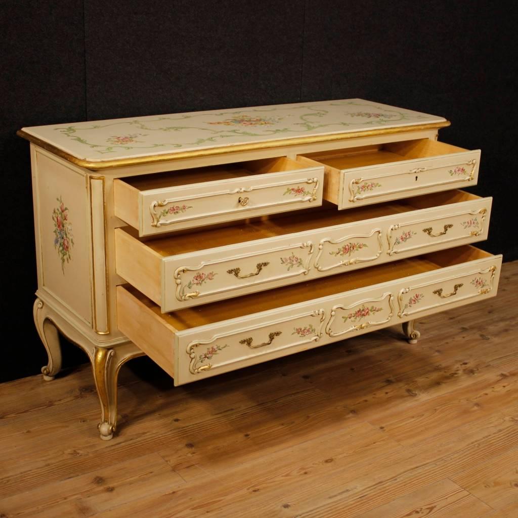20th Century Italian Lacquered and Painted Dresser 1