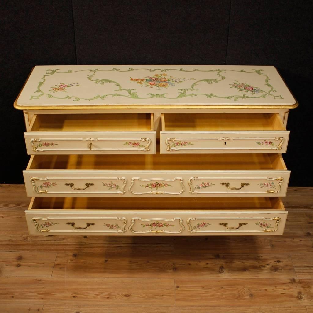 20th Century Italian Lacquered and Painted Dresser 2