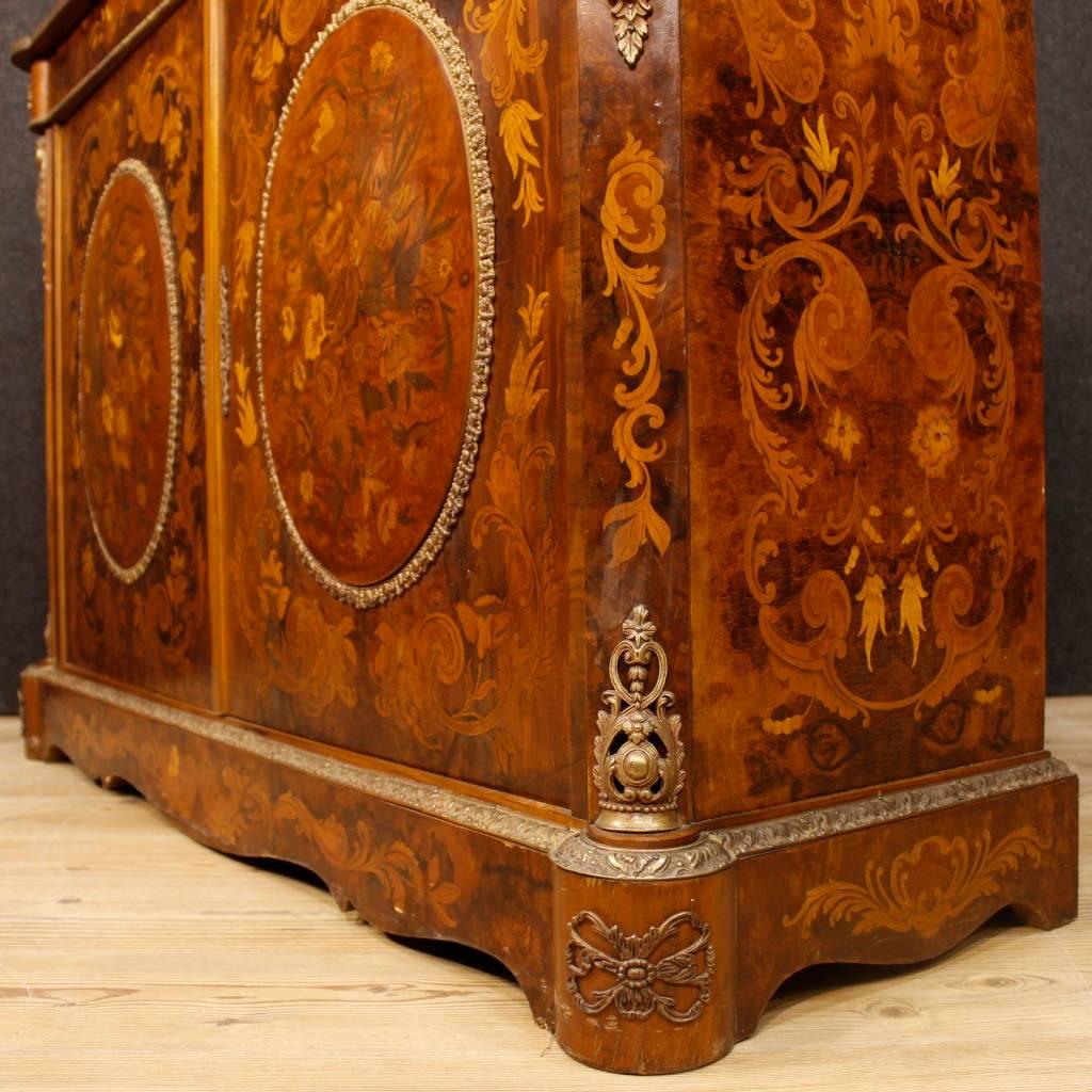 20th Century, French Sideboard with Floral, Inlay 2