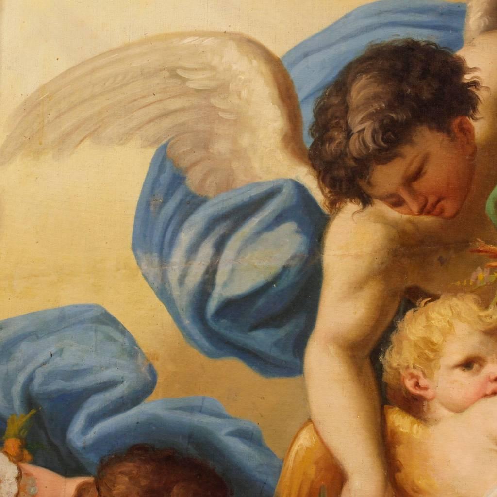 19th Century Italian Painting Depicting Little Angels 2