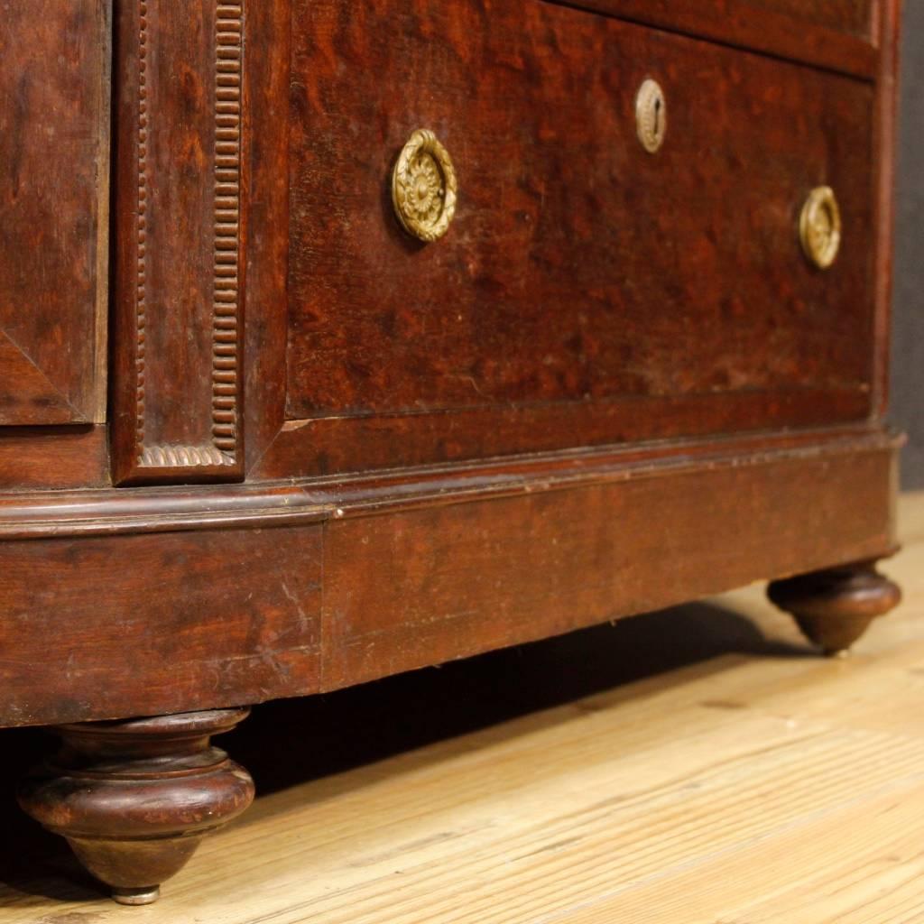 19th Century Demilune Dresser in Mahogany with Marble Top 3