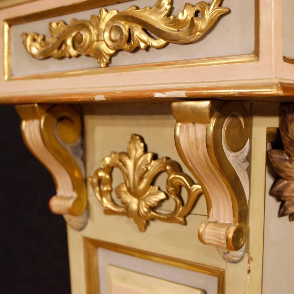 20th Century Italian Lacquered and Golden Column 5