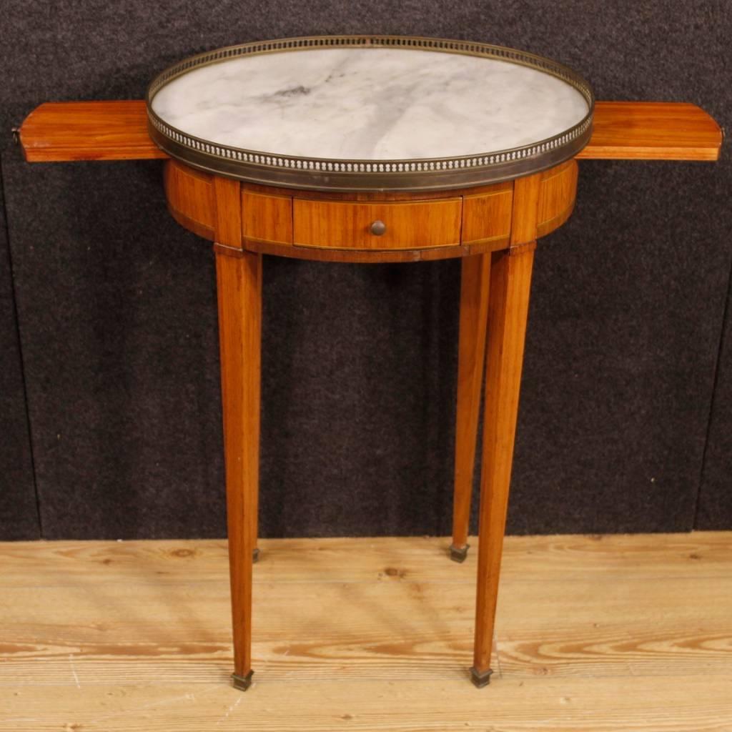 20th Century Pair of French Bedside Tables Gouffé with Marble Top 2