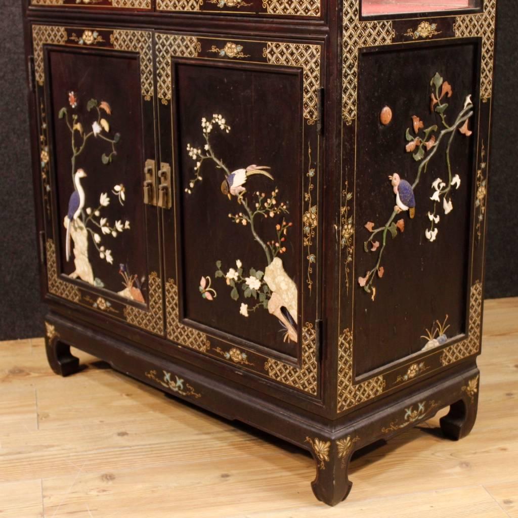 20th Century French Lacquered Chinoiserie Vitrine 6