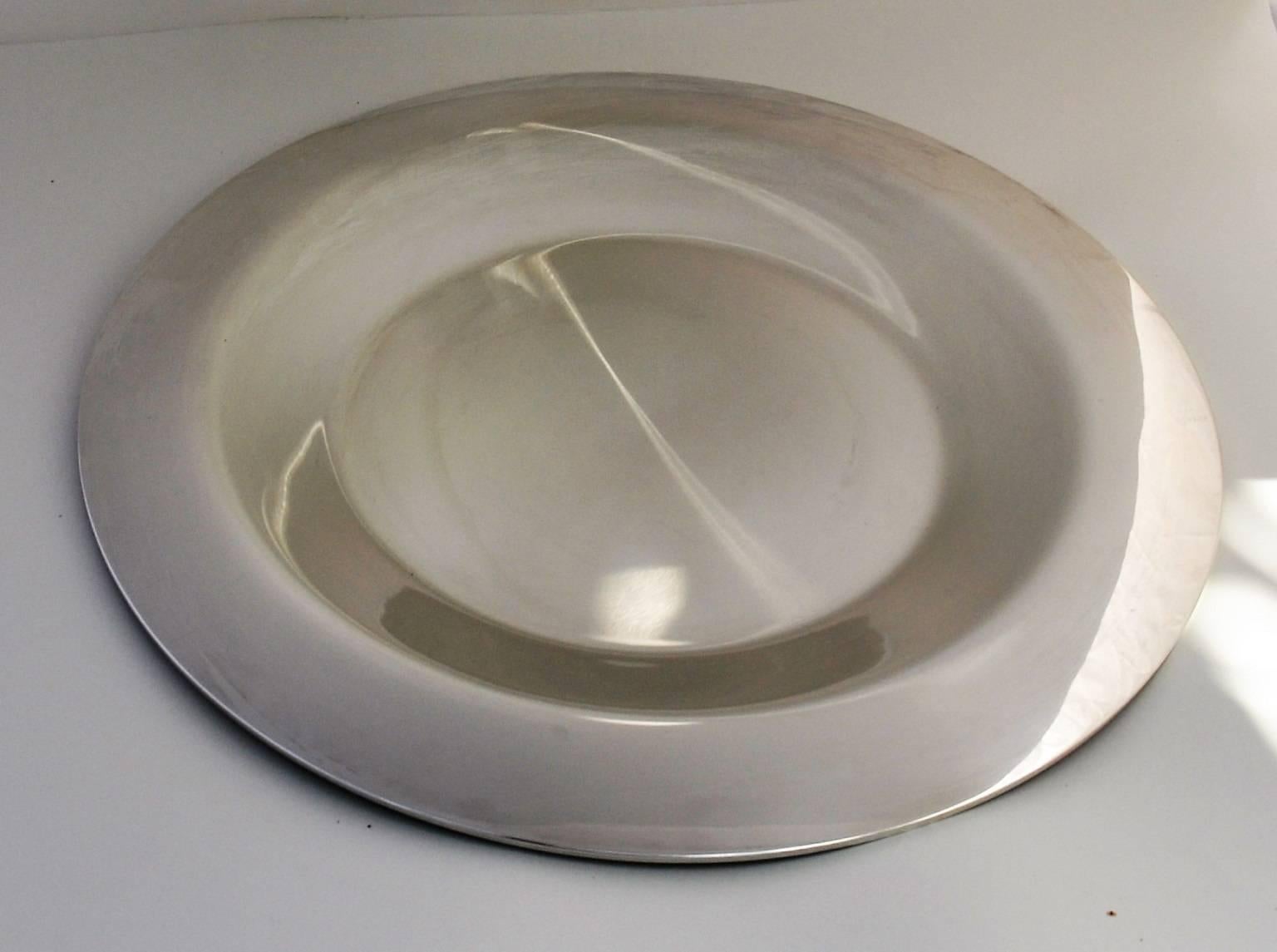 20th Century Georg Jensen Sterling Silver Platter For Sale