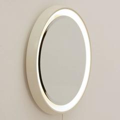 Large Italian Vintage Backlit Mirror, 1970s