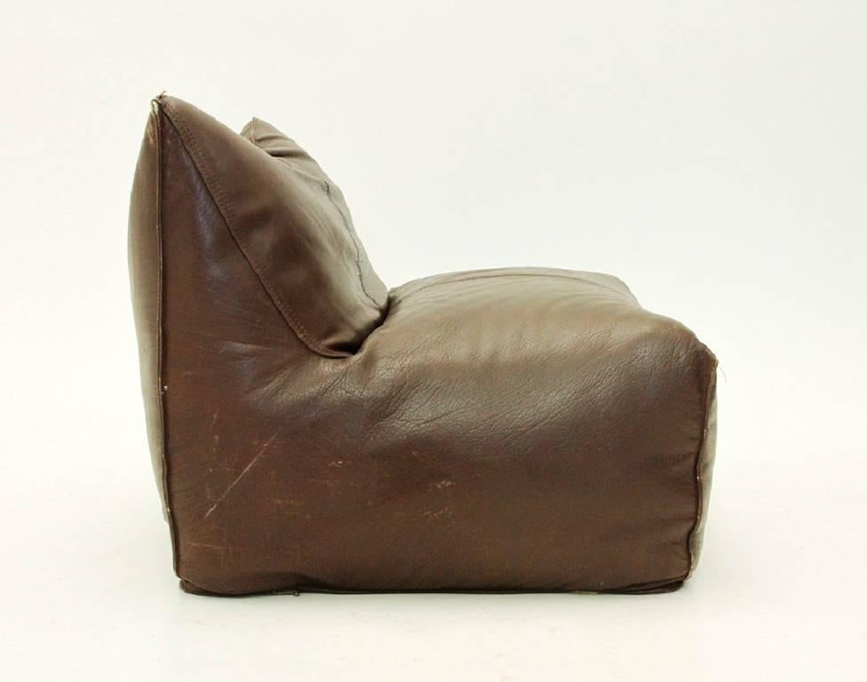 Mid-Century Modern Le Bambole Leather Chair by Mario Bellini for B&B, Italia, 1970s