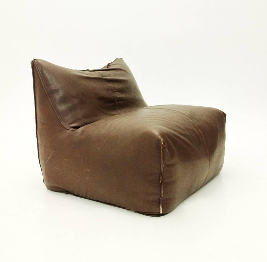 Le Bambole Leather Chair by Mario Bellini for B&B, Italia, 1970s In Good Condition In Savona, IT