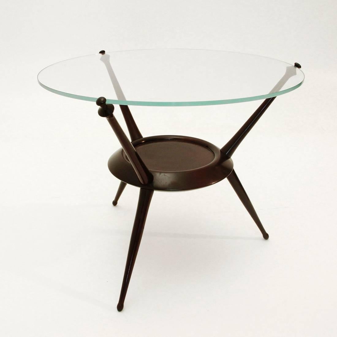 Italian Mid-Century Cesare Lacca Round Sofa Table, 1948 In Excellent Condition In Savona, IT