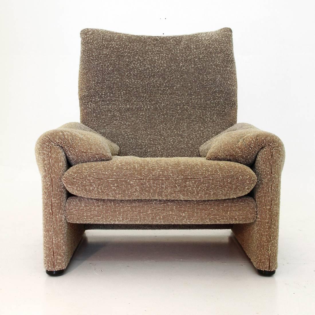 Italian 675 Maralunga Armchair by Vico Magistretti for Cassina, 1973 1