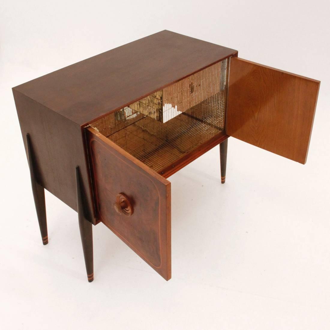 Art Deco Italian Bar Cabinet with Turntable from OLAP, 1940s 1