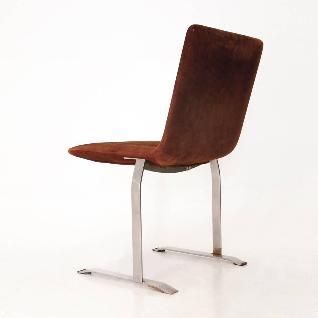 Mid-Century Modern Inlay Chair by Giovanni Offredi for Saporiti, 1970s