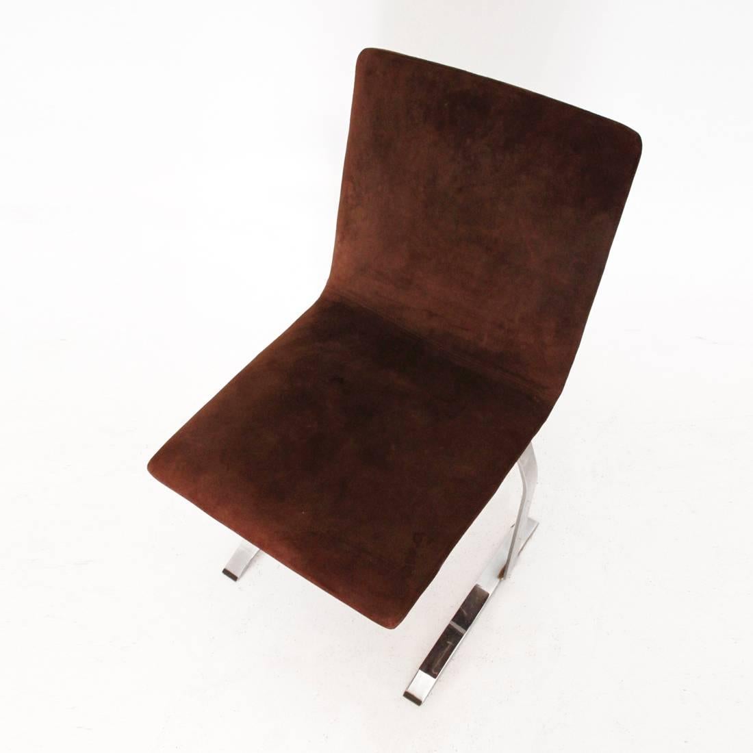 Inlay Chair by Giovanni Offredi for Saporiti, 1970s In Excellent Condition In Savona, IT