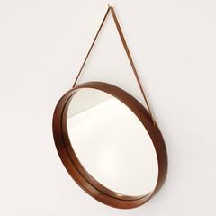 Swedish Round Mirror by Uno & Östen Kristiansson for Luxus, 1950s