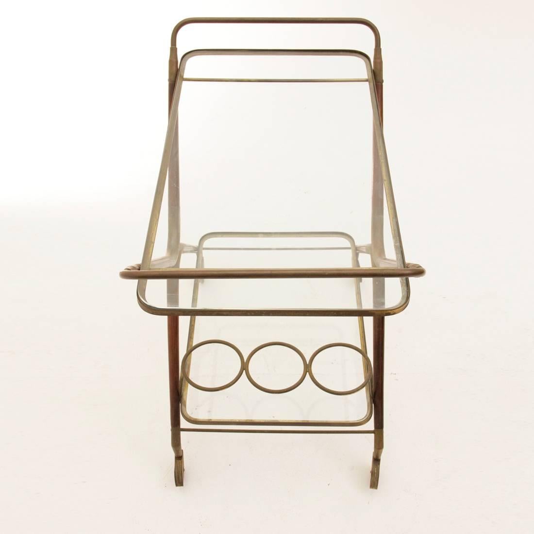 Mid-Century Modern Italian Lunch Trolley by Cesare Lacca, 1950s
