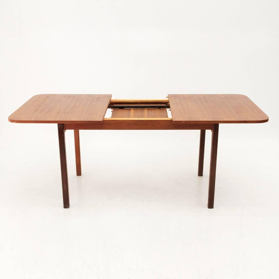 Italian Extensible Dining Table, 1960s In Fair Condition In Savona, IT