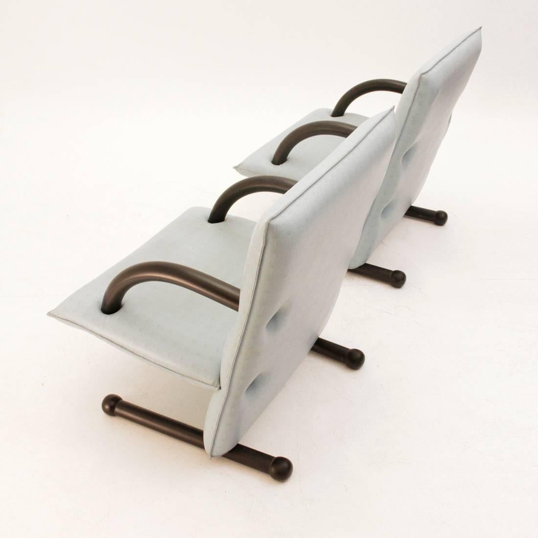 Italian Set of Two Arflex T-Line Chairs, Burchard Vogtherr, 1980s